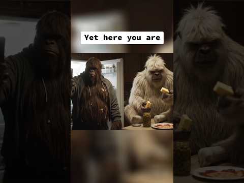 Yet here you are, filming greatness #bigfootvlog