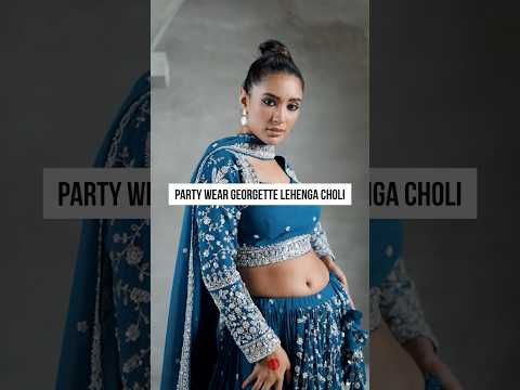 Blue Georgette Lehenga Choli | Bridal & Wedding Wear