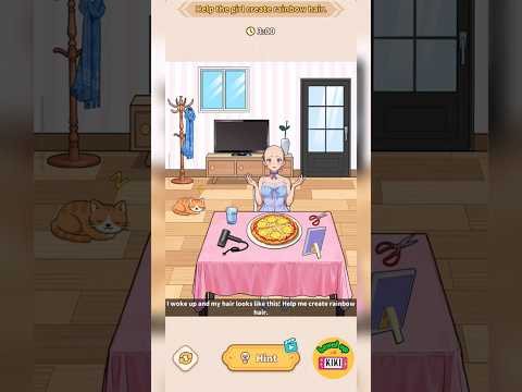 Brain Puzzle Tricky Quest | Level 6 Rainbow Hair - Help the girl create rainbow hair | #braingames