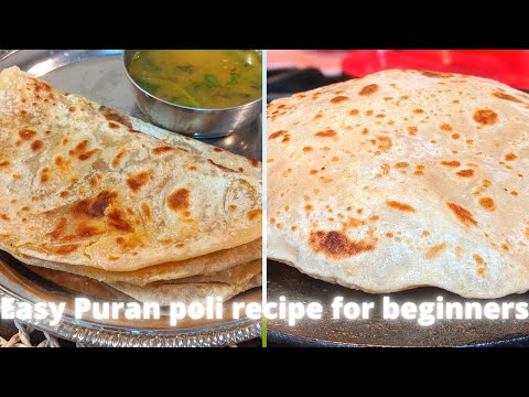 Maharashtrian Pooran Poli - Sweet Puran Poli | पुरणपोळी | Easy Puran Poli Recipe | [MOM ON THE GO]