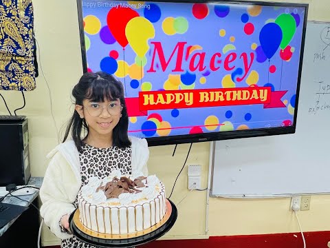 My Birthday @ School |  MACEY'S BIRTHDAY |  N GIRLS TV