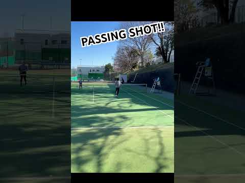 【ゆるふわテニス】後衛も楽しいよね #lpt #tennis #テニス #shorts #supershots #passing #niceshot #いつもはネット