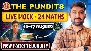 The Pundits Live Mock - 24 Solution🔥 By SSC Mania @ThePundits_Official #ssc #maths
