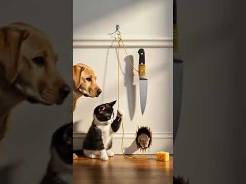 Cat’s Evil Plan: He Was Just a Mouse… #funny #pets #shorts