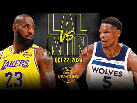 Los Angeles Lakers vs Minnesota Timberwolves Full Game Highlights | October 22, 2024 | FreeDawkins