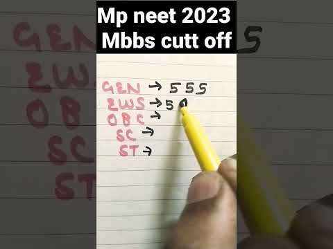 mp (madhya pradesh ) neet mbbs 2023 cuttoff #shorts #neet #mbbs