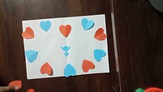 Valantais day special parson for card,valantais day paper card tutorial,,  paper craft valantaisday,