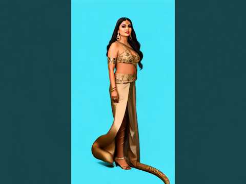 naagin 6 sheshnaagin transformation into a snake #naagin7 #shorts @handbasket-tv