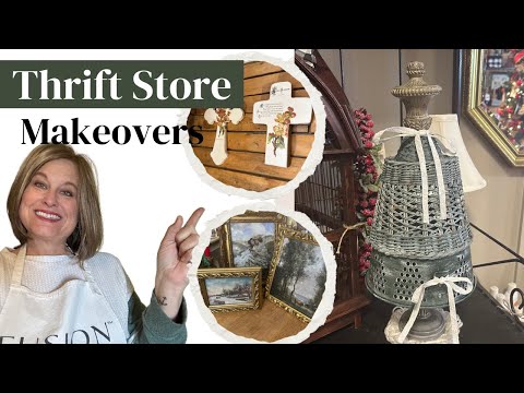 Thrift Store Makeovers for Resale/Thrift Flip/Iron Orchid Designs/Roycycled Decoupage Paper