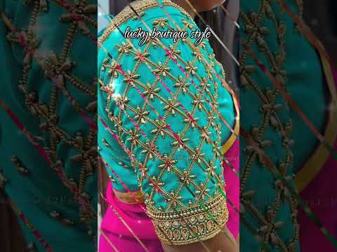 2025 Maggam work blouse designs 😍#trending #viralvideo #shorts