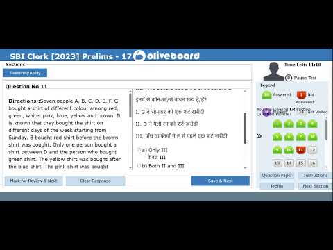 🎯SBI Clerk live mock test on Oliveboard🔵| score👇|How to attempt a mock |#sbiclerk #mock #oliveboard