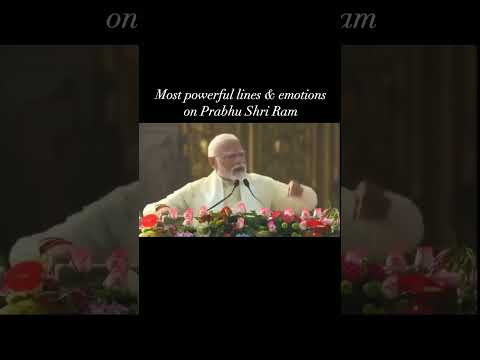 Pm Modi speech in Ram mandir#ram #अयोध्या #ram mandir #ram aa gaye hai#diwali#short