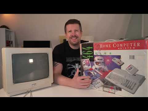 Amstrad 464 Plus with CM14 Monitor Unboxing & Exploration.  Part 1.