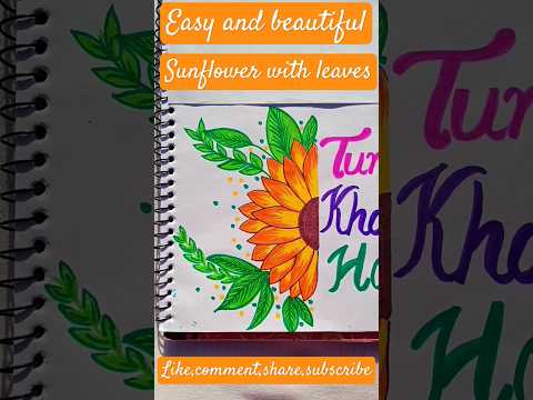 Sunflower🌻#youtubeshorts#shortsfeed#ytshortsindia#art#easydrawing#sunflowerdrawing#beautifulartwork