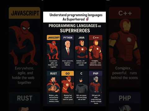 ⚡️Understanding Programming Languages As Superheroes  ⚞🦸‍♂️ 