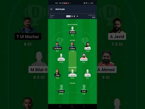 Today Dream 11 Prediction | ECS T10 SPAIN |HAW vs RB