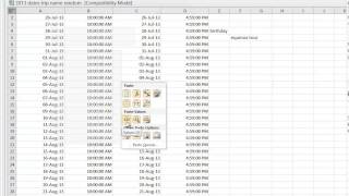 Trip date entry using excel date import: edit consecutive template to enter random dates
