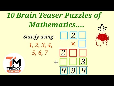 IQ Test || 10 Brain Teaser Puzzles of Mathematics || Tricky Maths