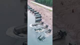 China's Moving Bridge That Can Be Built on Water in Minutes | Mobile Floating Bridge System #shorts