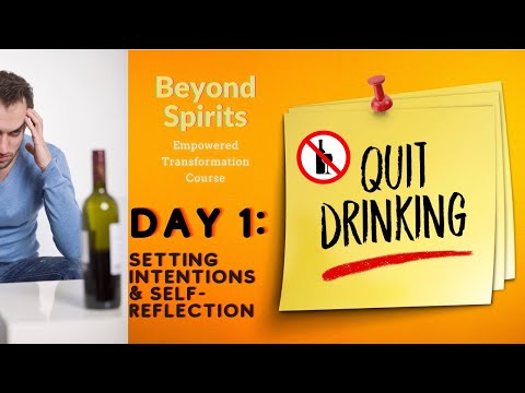 🥃 🚫 Quit Alcohol Meditation | Day 1 | Beyond Spirits Course | Set Intentions Self-Reflection 💪🧘