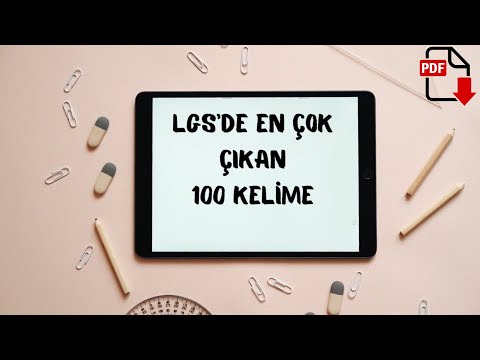 10 Dk'da LGS'de En Çok Çıkan 100 Kelime #LGS #İngilizce #Kelime