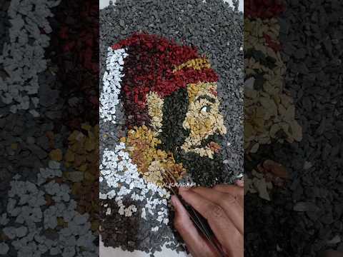 Chatrapati Shivaji Maharaj StonePortrait #chatrapatishivajimaharaj  #chatrapati  #maharaj #stoneart
