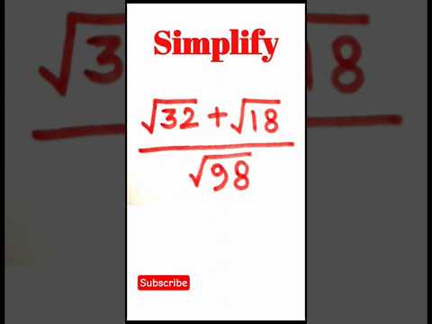 A nice square root simplification math | Math with Bipro | #maths #shorts #shortsfeed #ytshorts