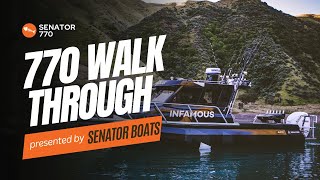 Walk-Through of my new 770 Senator Boats INFAMOUS #fishing  #boats #adventure