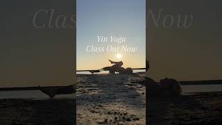 Sunrise yin yoga class on my YouTube #yinyoga #morningyoga #beachyoga #slowyoga #yogashorts #fyp