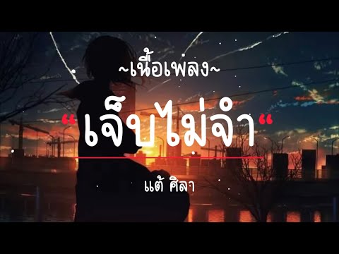 เจ็บไม่จำ - แต้ ศิลา [ เนื้อเพลง ]