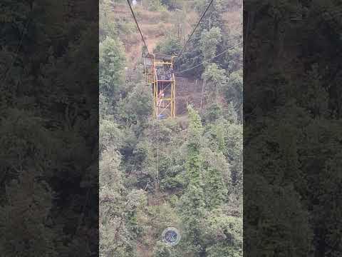 मसूरी में जिप लाइन का खूबसूरत नजारा | Beautiful View Of Zip Line In Mussoorie | मसूरी | Mussoorie |