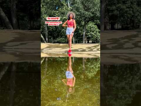 How to capture reflection in water #posing #howtopose #posesideas #poses #posingtips #shorts #pose