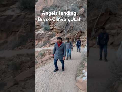 Angels landing|Worlds toughest hike|Bryce canyon|#utah#viralvideo#trending#funny#youtubeshorts#hike