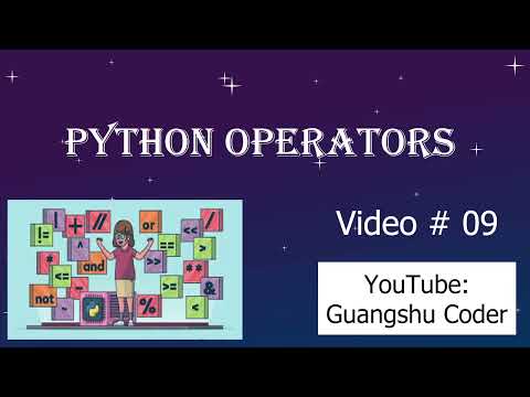 Python Operators. Python code with example. Python Complete Course Video # 9