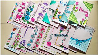 20 BEAUTIFUL BORDER DESIGNS/PROJECT WORK DESIGNS/A4 SHEET/FILE/FRONT PAGE DESIGN FOR SCHOOL PROJECTS