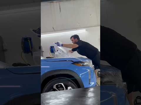 Satisfying PPF install | How to apply paint protection film. #cars #carwraps  #cardetailing