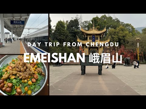 Chengdu China Travel 🇨🇳 Mount Emei Day Trip, Ride China High Speed Train, things to see & eat