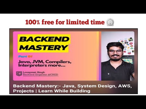 Java backend mastery full stack free course by @SinghDevHub  | java backend developer #java