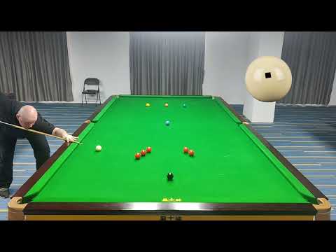 Difficult routine to develop cue ball control and improve concentration for breakbuilding