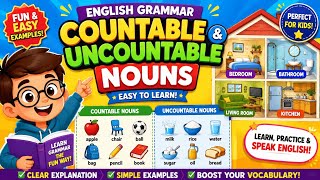 English Grammar | Countable and Uncountable Noun for Kids