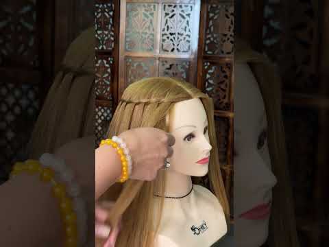 Open hair water fall hairstyle #latestinbeautylineupproducts #eyemakeup #hairstyle