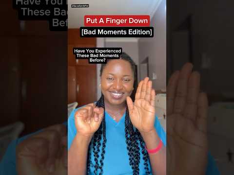 Put a finger down, Bad moments edition #shorts #putafingerdown #fingerdown #nursesandra