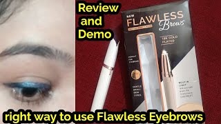 *New* Flawless Eyebrows Review and How to Use // No Pain No Cut // #Eyebrows #Flawlessbrows