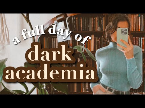 A day of dark academia VLOG🐌☕️📖| bookstores, class, outfits, coffee, books🤎🕰👞