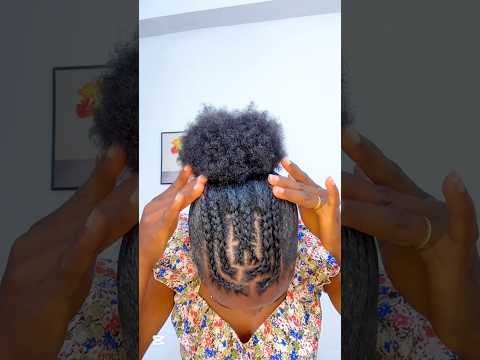 Simple Hairstyle You Can Do in Minutes 💇🏽‍♀️ #hairstyles #hairinspo #naturalhair #protectivestyles