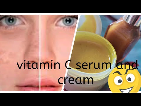homemade vitamin C serum+night cream/1week challenge/no acne no pigmentation no doctor