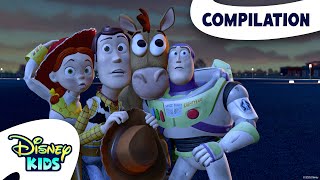 Adventures Through Toy Story 🤠👨‍🚀 | Pixar's Toy Story | ‪@disneykids
