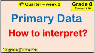Investigate, Interpret, and analyze graphs from primary data Math 8 Matatag fourth quarter week 3