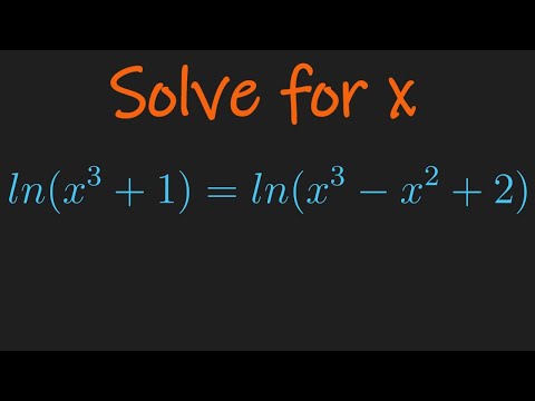 COOL logarithmic EQUATION , SOLVED with natural exponential equation for MATH OLYMPIAD