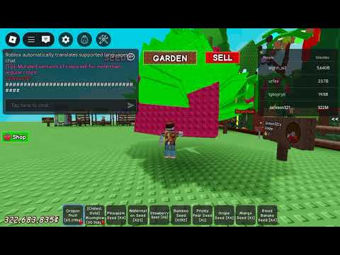 Giving away free fruit in grow a garden 1st one to subscribe